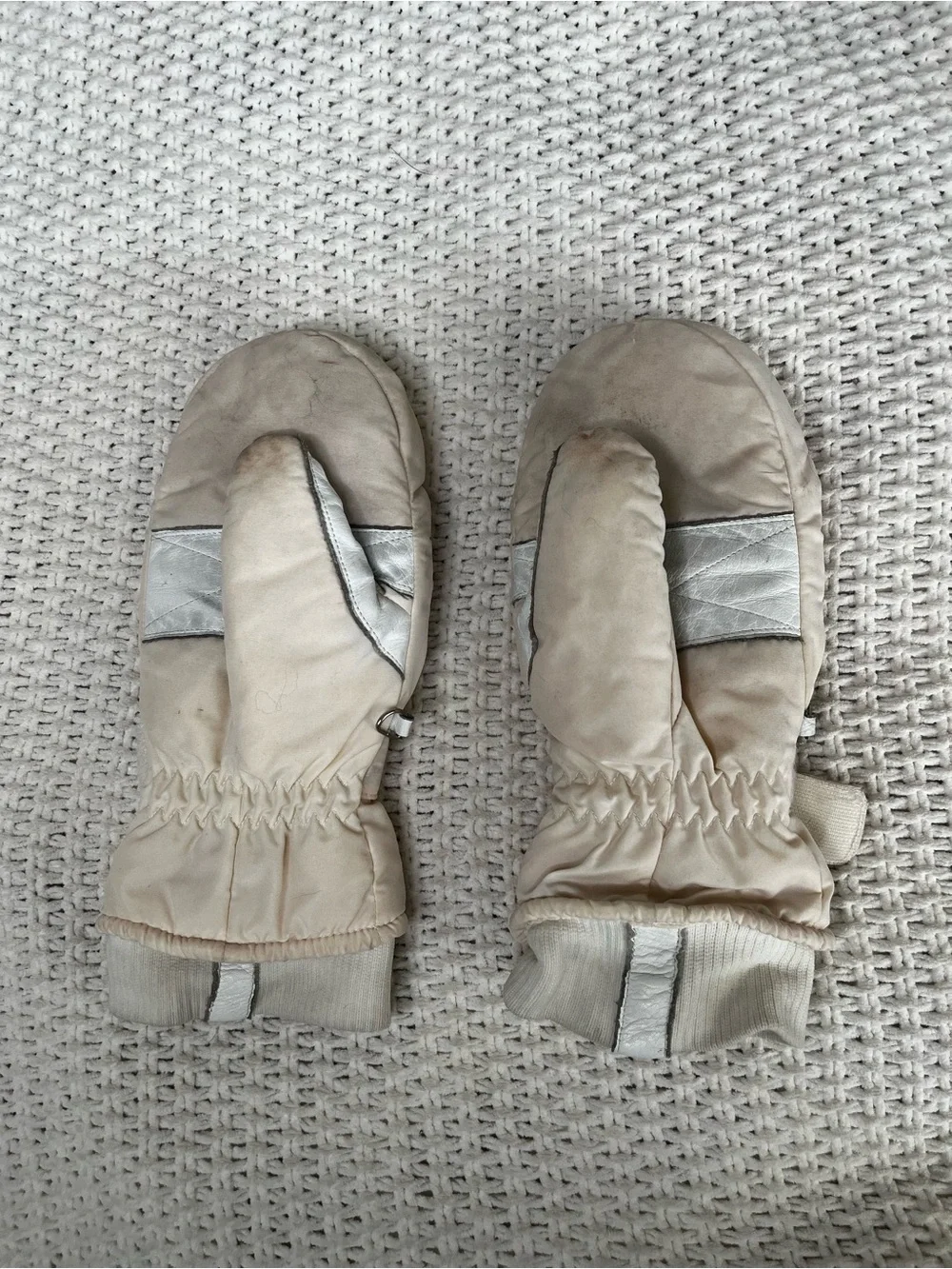 Reusch-30 C Pro AM Aqua Tex Cream Mittens Unisex Size 7 1/2 Lined See Photos